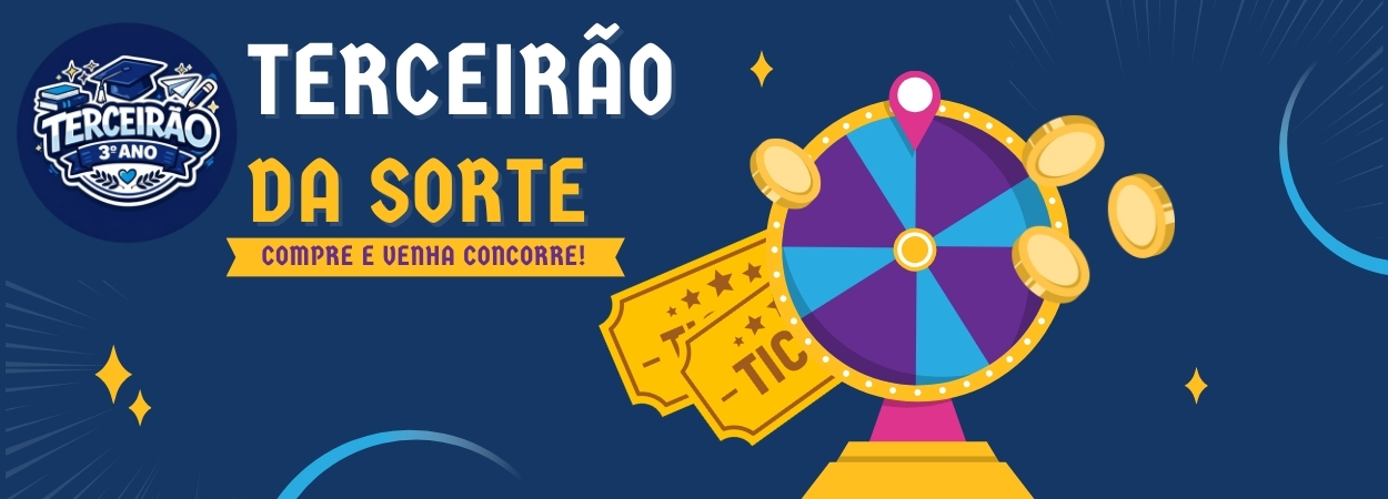 Banner da campanha Terceirão da Sorte